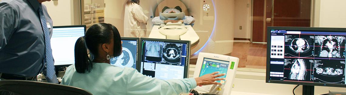 CT scan being conducted