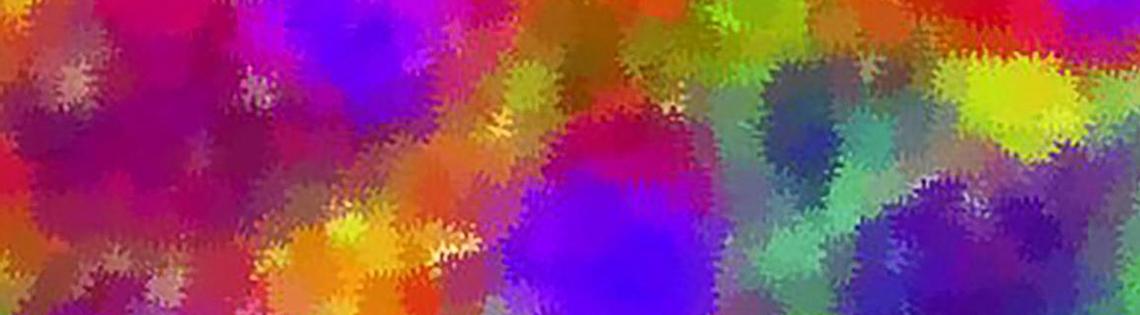 Stem cells look like green, blue red and yellow dots. 