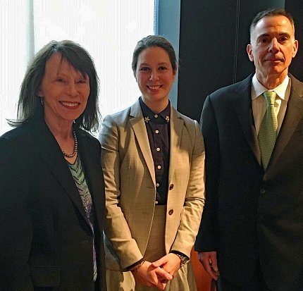 Dr. Grady smile, posing with Miyamoto and Ricciardi