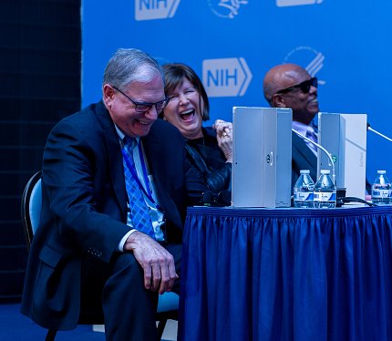 Dr. Tabak, Dr. Freire and Dr. Johnson judge the competition