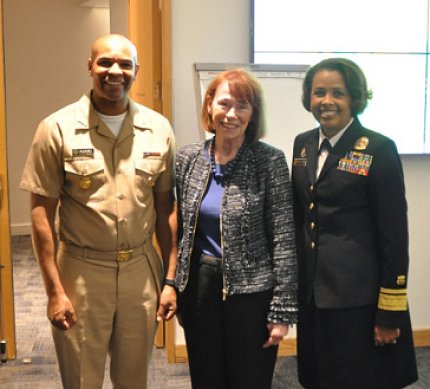 Surgeon General Jerome Adams, NINR director emeritus Dr. Grady and Radm. Sylvia Trent-Adams, deputy surgeon general Radm. Sylvia Trent-Adams, deputy surgeon general 