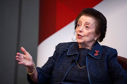 Dr. Nanette Wenger speaking