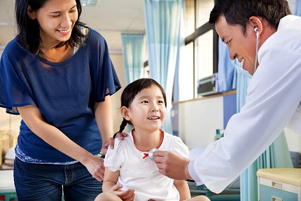 pediatrician examining little girl , her mother beside her : Stock Photo View similar imagesMore from this photographer Pediatrician examining little girl , her mother beside her