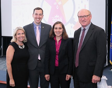 On hand at the award ceremony were Parker, Ehrenfeld, Flentje, and Anderson.