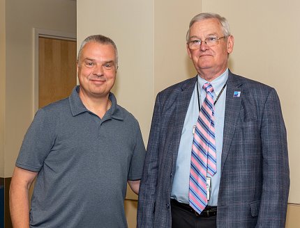 Kaminski meets with Dr. Henderson