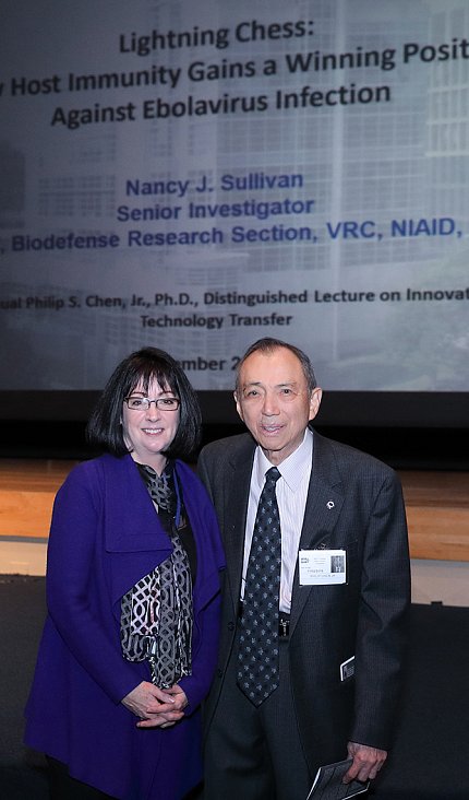 Dr. Sullivan poses with Dr. Chen