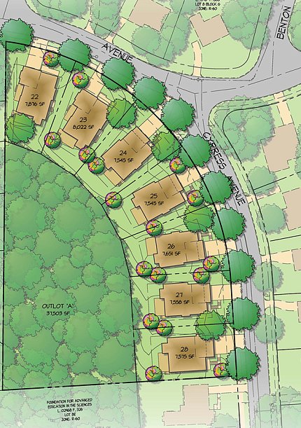 Rendering of 7 lots of property