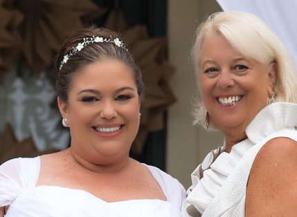 April and Theresa Murphy, smiling together