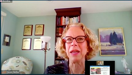 Dr. Bianchi speaks on video.