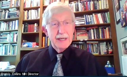 Dr. Collins speaks on video.