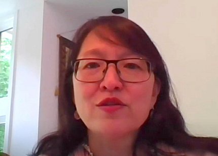 Dr. Maryland Pao introduces Dr. Harris, virtually.