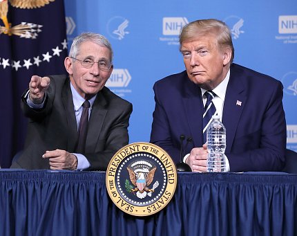 Dr. Fauci and president