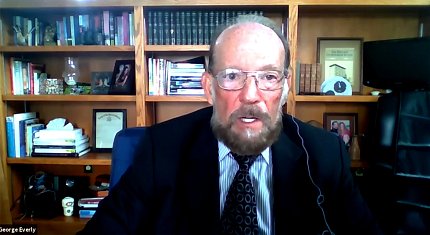 Screenshot of Everly during virtual lecture