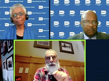 Bernard, Glazer, and Johnson at ACD Zoom meeting