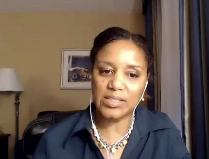 Screenshot of Hopkins-Laboy's head and shoulders