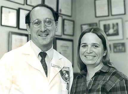 Black and white photo of Rosenberg with Taylor