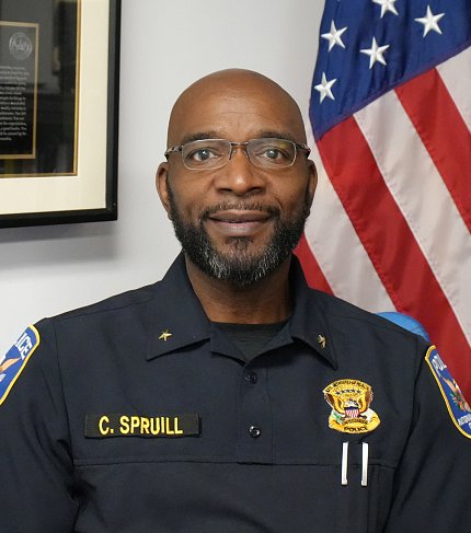 Headshot of Spruill in uniform