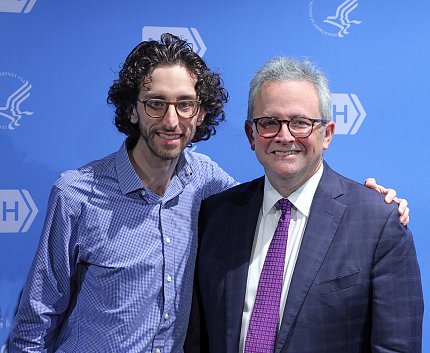 Burklow (r) with his son Thomas