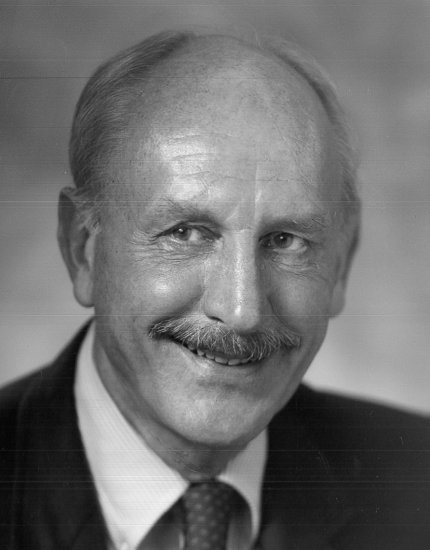 Black &amp; white photo of Dr. David Davies 