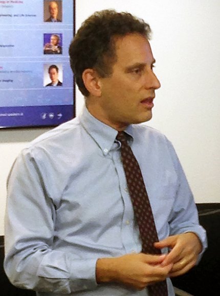 Dr. Mark Prausnitz standing, talking