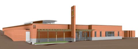 Rendering of the NWCCC building
