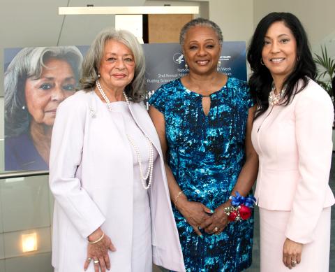 Pinn, McCarthy White and Austin Clayton smile into camera.