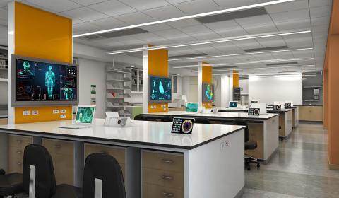 Drawing of new teaching lab