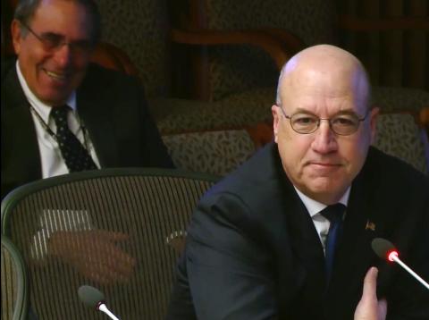 Drs. Gilman and Gallin at meeting