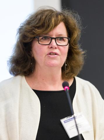 Hieshetter speaks at podium