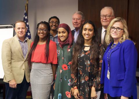 Award ceremony attendees