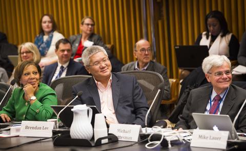 Dr. Gottesman and colleagues smile during ACD proceedings