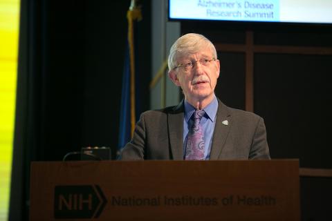 NIH director Dr. Francis Collins speaks to attendees.