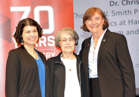 Dr. Lisa Postow with her mother Dr. Joan Postow and Seidman.
