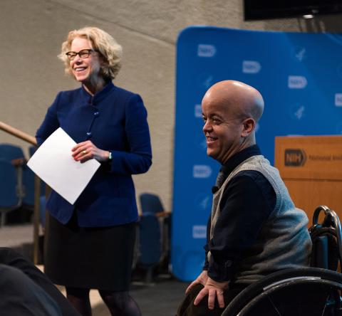 Shakespeare Bianchi chat with audience members.