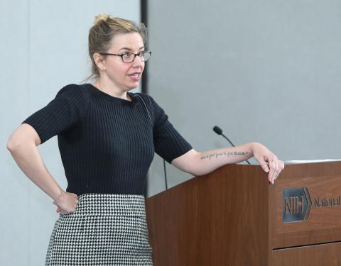 Dr. Theresa MacPhail lectures on viral outbreaks.