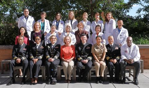 Group shot of PAs outdoors