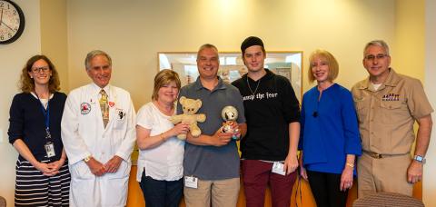 The Kaminski family meets with NHLBI doctors and researchers