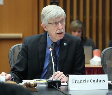 NIH director Dr. Francis Collins presides at ACD meeting