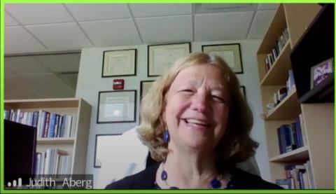 Dr. Aberg speaks on video.