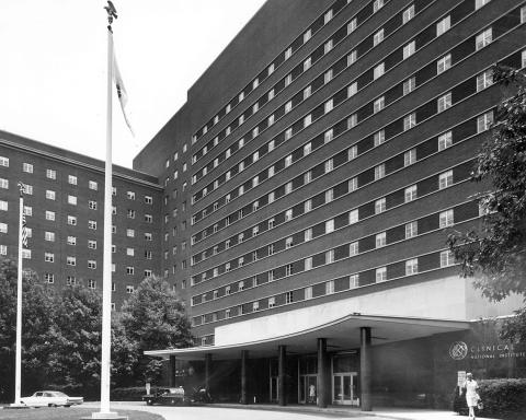 The Clinical Center building in mid-1950s