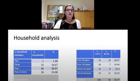 Dr. Von Laer lectures via video.