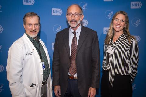 Mehler, Olivier and Cost stand side-by-side, smile.