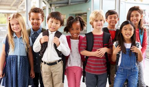 Group of smiling children