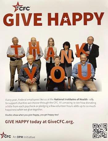 Institute and Center directors hold up letters that spell out "Thank You"