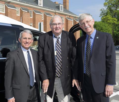 Side by side, Fauci, Weicker &amp; Collins in 2015