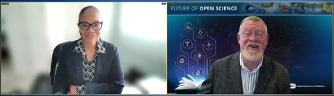 Sherry and Hightower converse online during lecture.