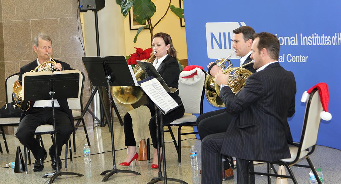 NSO horn ensemble performs at NIH.