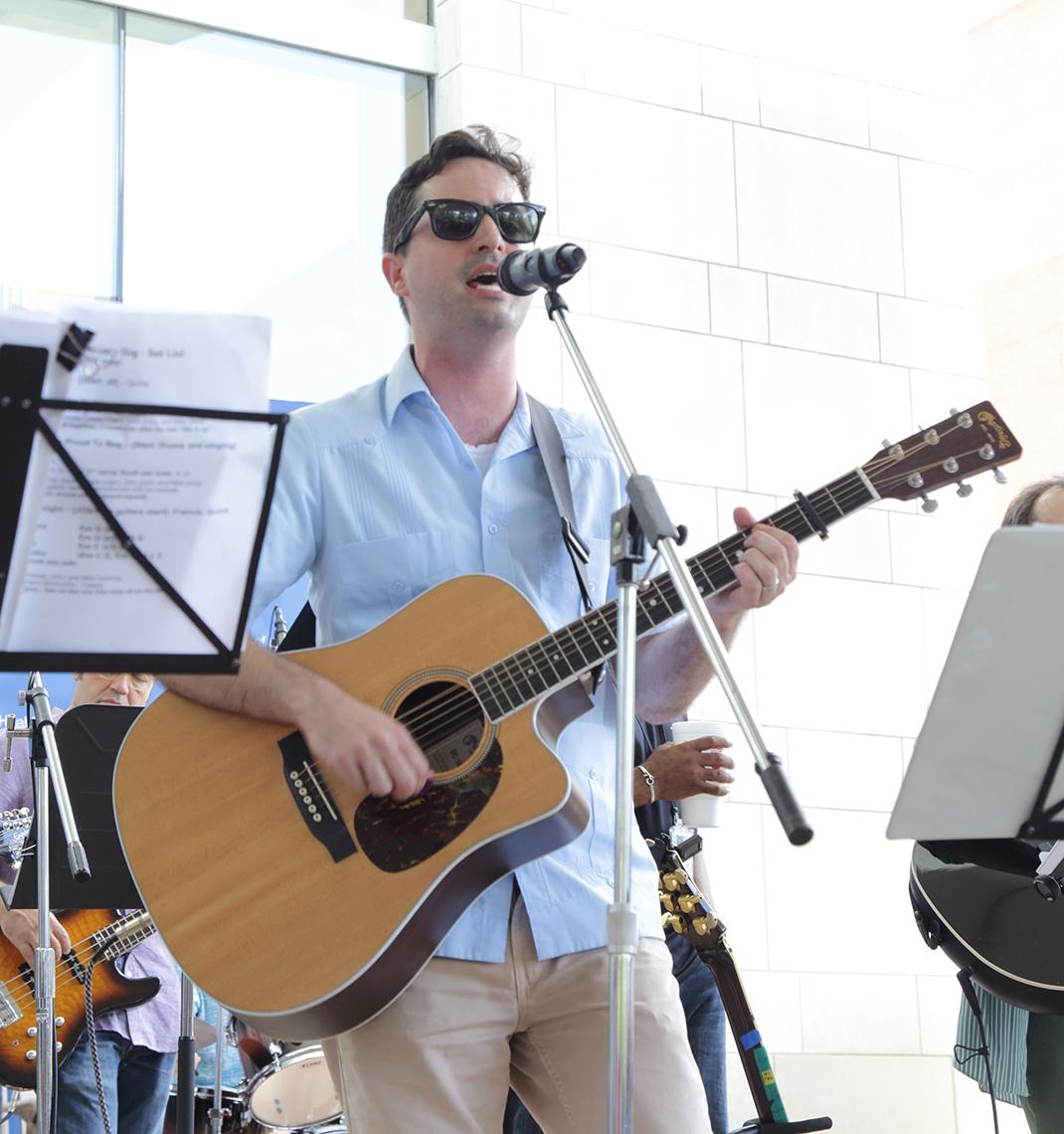 Guitarist Grayson sings.