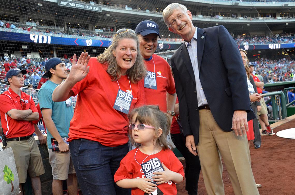 Dr. Collins with Carroll family