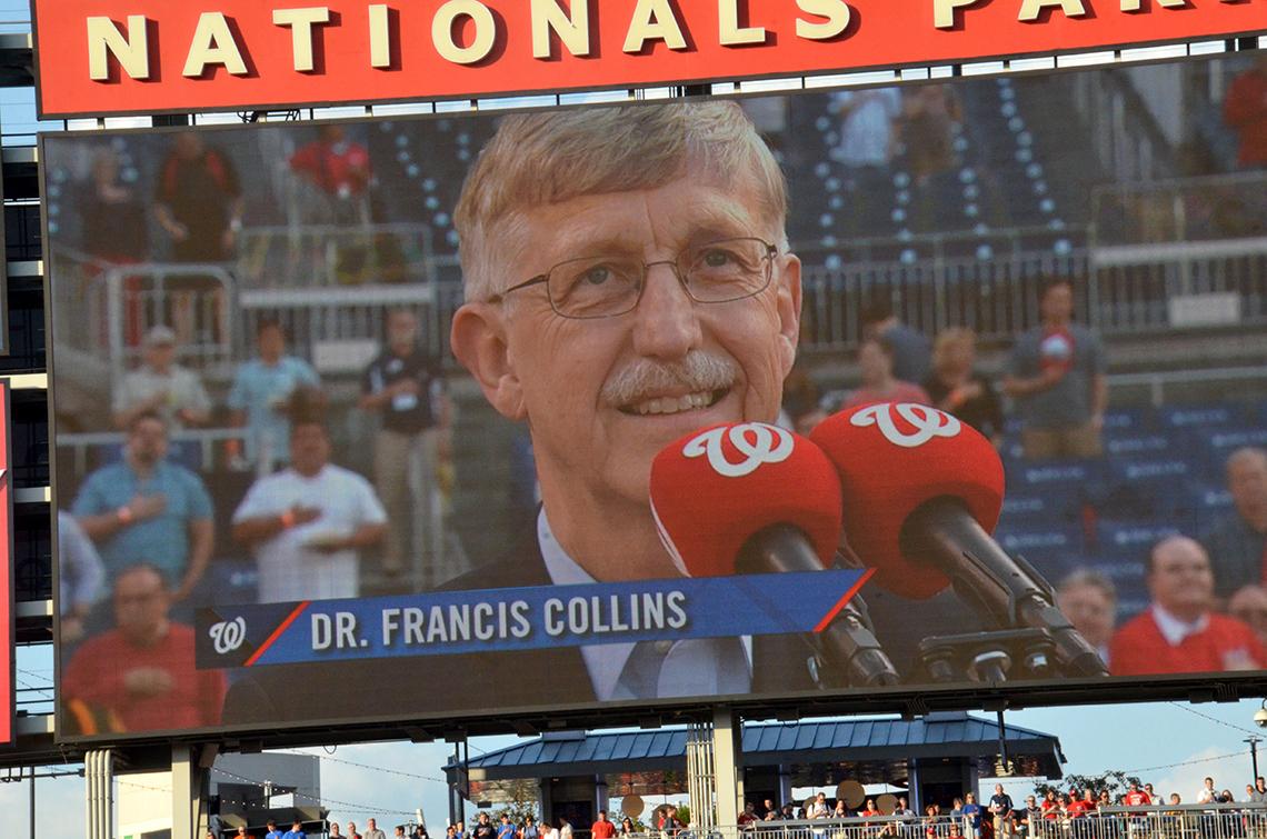 Scoreboard image shows Dr. Collins